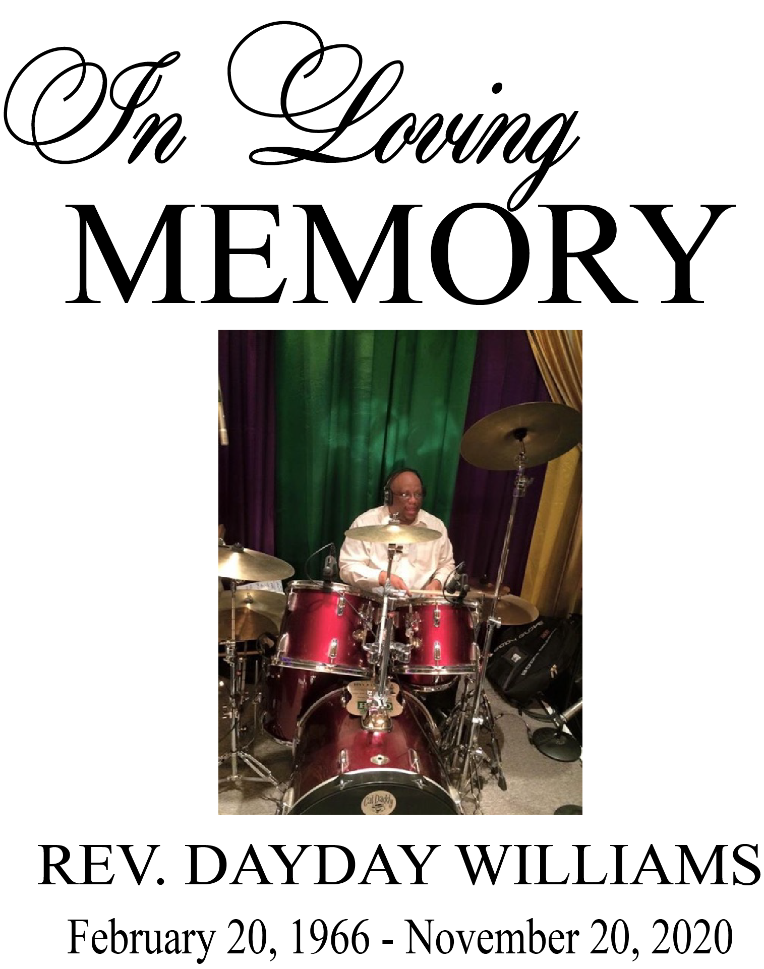 Tribute to Rev. DayDay Williiams